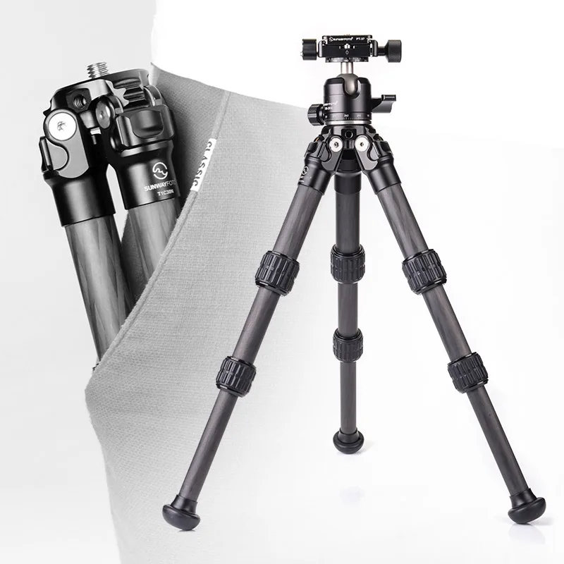 SUNWAYFOTO T1C30N светильник маленький мини карбоновый Dslr штатив для камеры Профессиональный карбоновый штатив для телефона Аксессуары для камеры видео