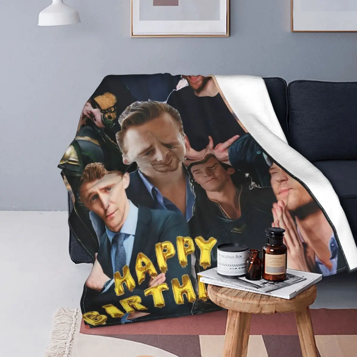 

Tom Hiddleston Photo Blankets Fleece Summer Plaid Decoration Actor Breathable Warm Throw Blanket for Bedding Outdoor Bedspread