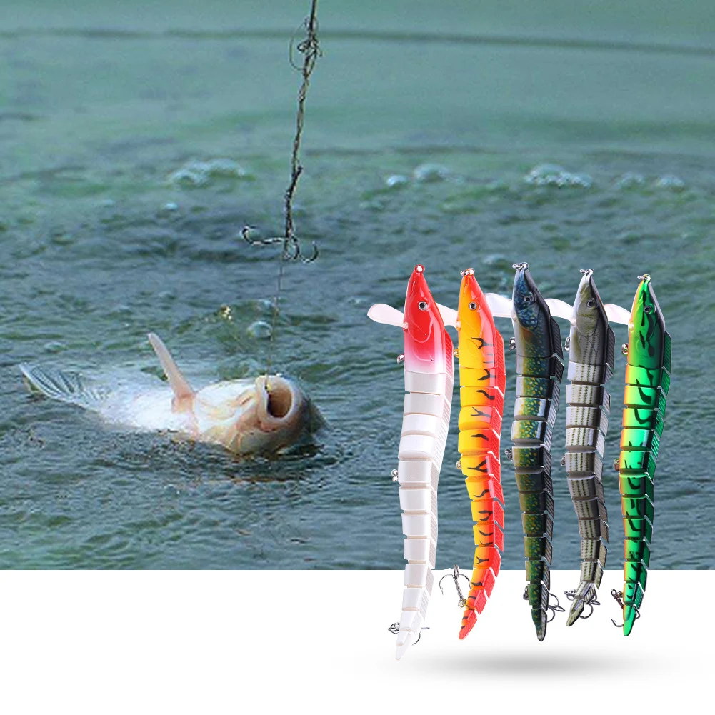 

Fishing Easy To Use With Treble Hook Segments Crankbait Artificial Bait Multi-Jointed Fishing Tackle