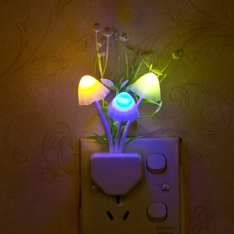 Украшение дома LED ночник Водяная трава Семь цветов меняются интеллектуальный