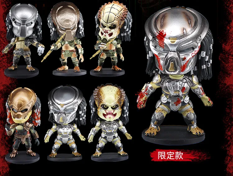 

2.5 inch 6.5CM Q Version Model Predator 2018 Movie Series Anime Figure Model for Fans Collection Gifts