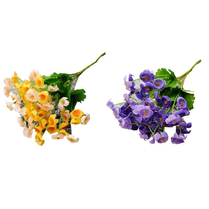 2 шт. Букет Искусственный колокольчик Шелковые цветы Свадебная вечеринка