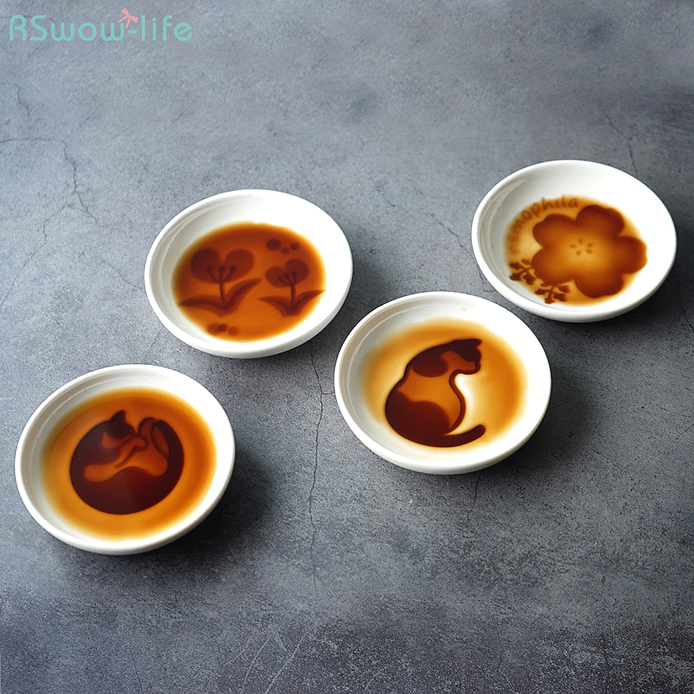 

Japanese Style High Temperature Unglazed Coloured Ceramic Sauce Dish Vinegar Dish Small Dish Seasoning Jar Kitchenware Supplies