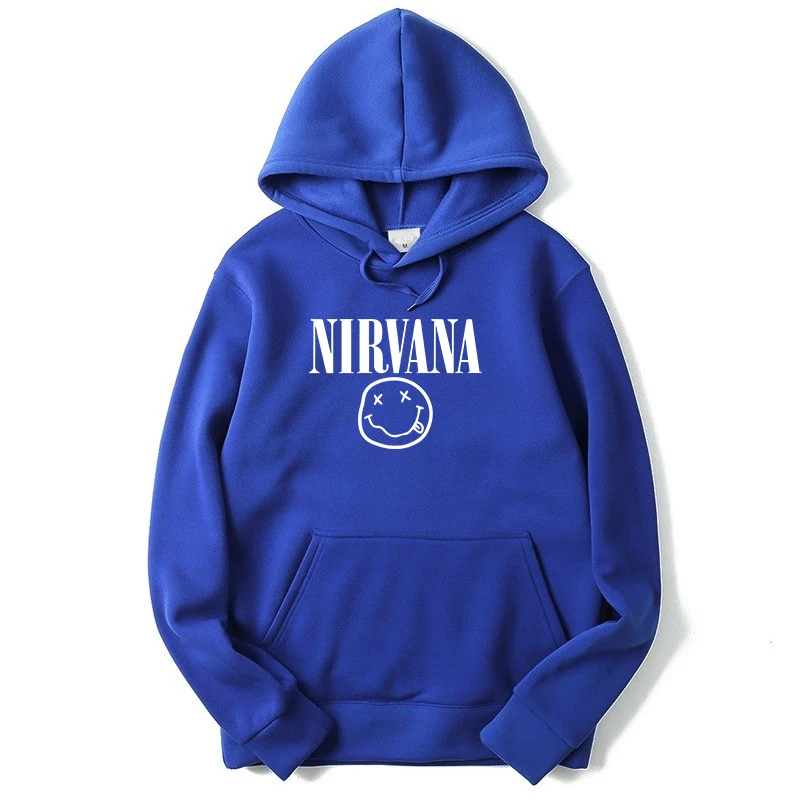 Nirvana мужская толстовка с капюшоном в стиле хип-хоп толстовка с принтом Курта Кобейна уличная Толстовка Пуловер Harajuku свободная толстовка с капюшоном