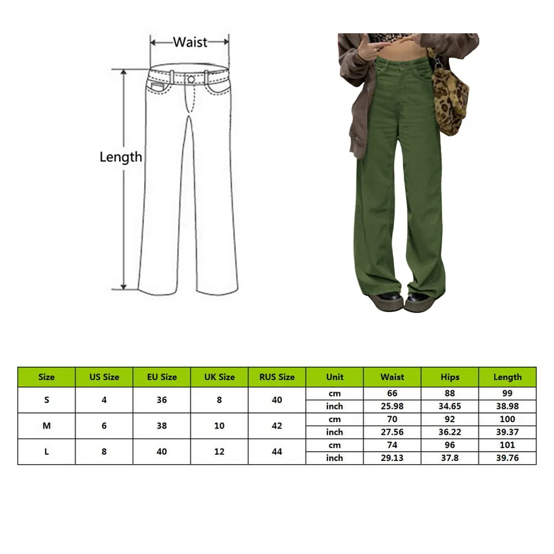 

2021 Khaki Corduroy Pants Women Harajuku Cargo Pants Y2K Wide Leg Trouser Autumn Winter High Waist Pants 90S Streetwear New