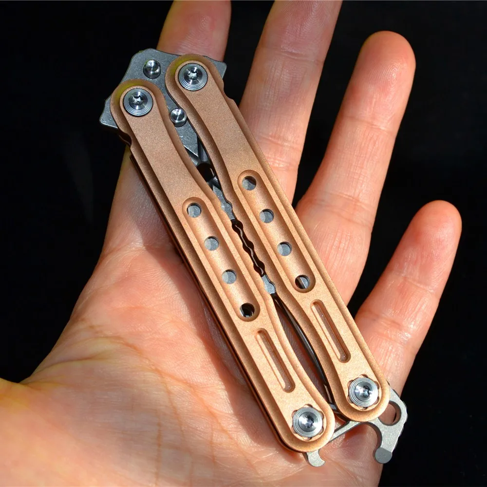 Bronze Handle Titanium Fork EDC Camping Multi Tool MOYE Works Baly Version2 | Outdoor Tableware