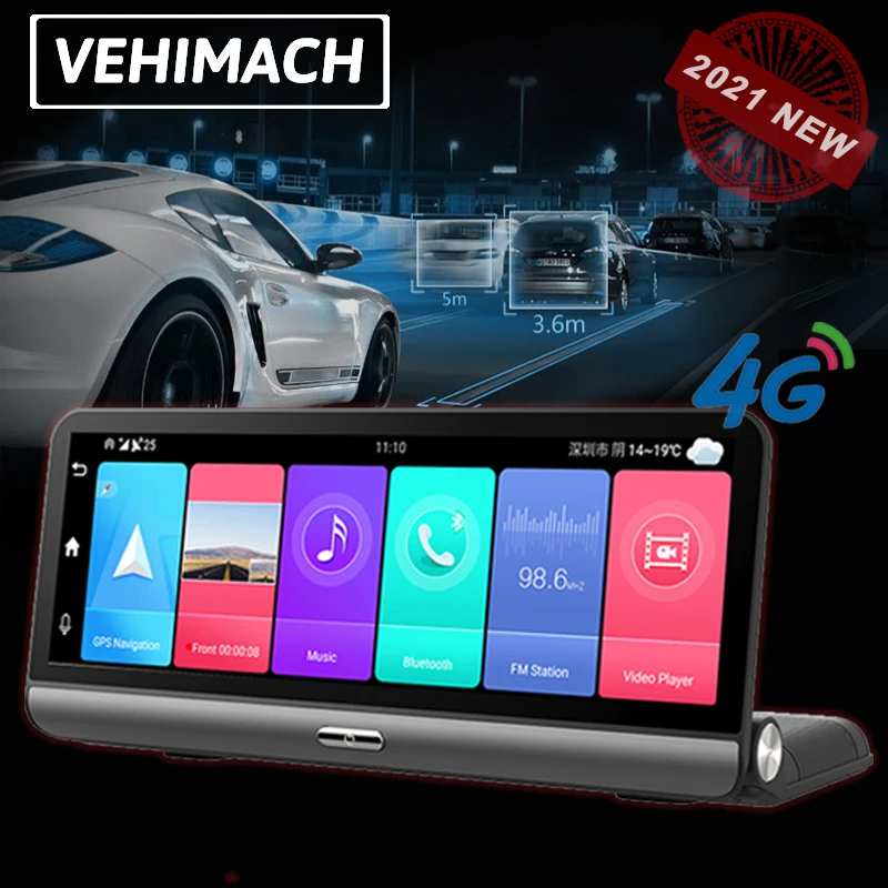 

Автомобильный видеорегистратор, 4G, GPS, Wi-Fi, Android 8,1