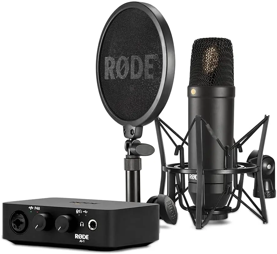 

Rode NT1 Condenser Microphone & AI-1 One-Channel USB Audio Interface Pack