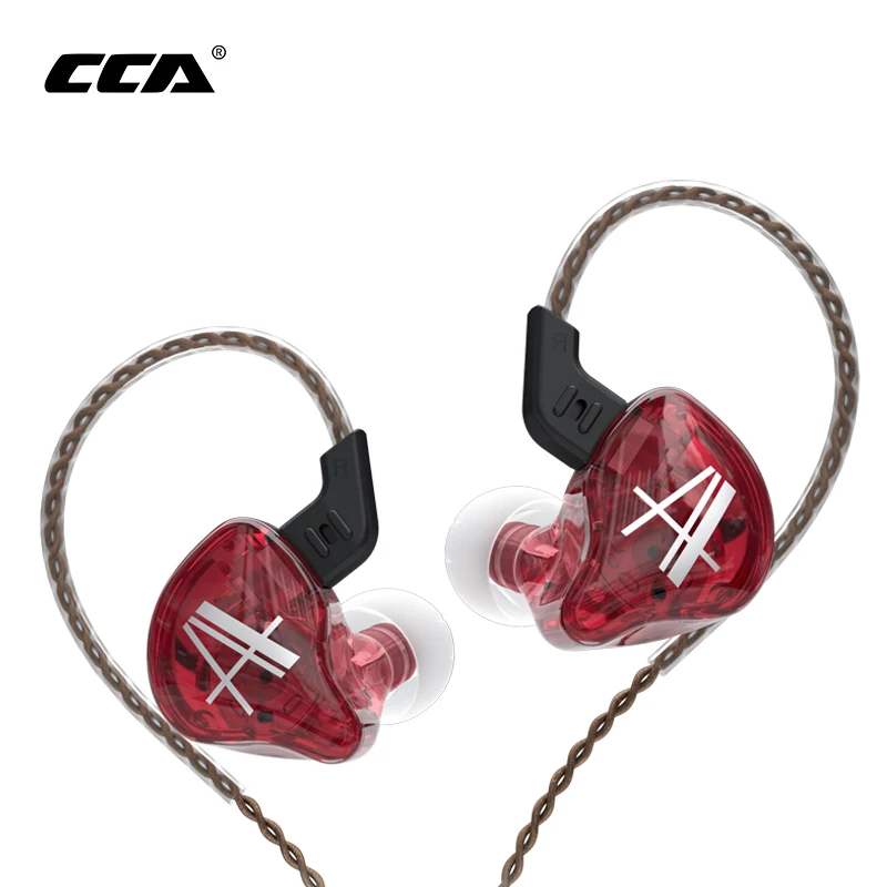 Внутриканальные наушники CCA CA2 1DD проводные Hi-Fi с тяжелыми басами со съемным
