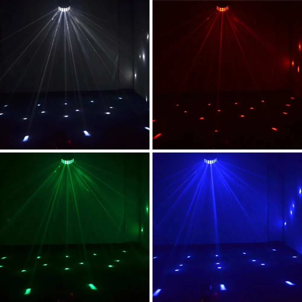 Home DJ Party Show Stage Effect Lighting LED Disco Projector Dot Lights Professional Beam Moving Ray Light DMX 20W Double RGBW|party disco|stage