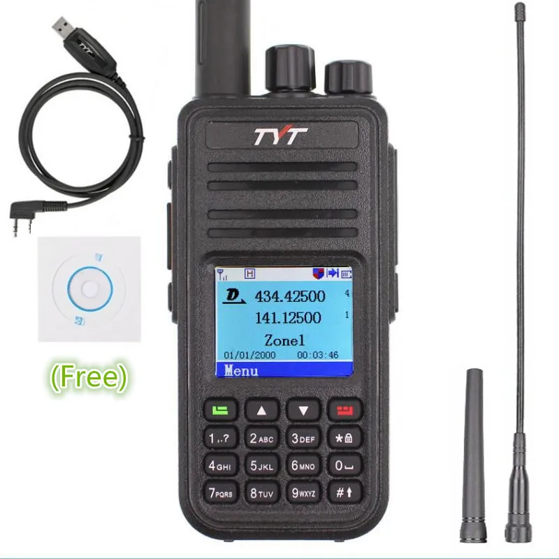 TYT MD-380 иди и болтай Walkie Talkie DMR цифровой УКВ дальний двухстороннее радио 5 Вт MD 380