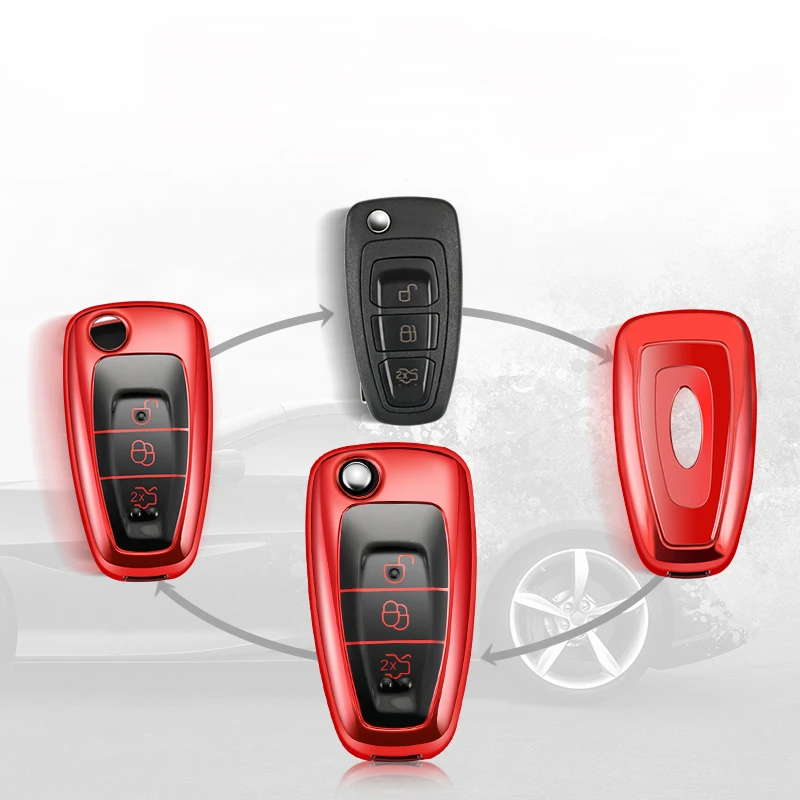 Новинка цветной Мягкий ТПУ чехол для автомобильных ключей полное покрытие Ford Ranger