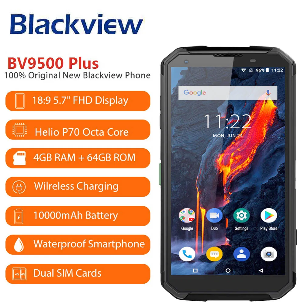 Blackview BV9500 Plus смартфон с 5 7 дюймовым дисплеем восьмиядерным процессором ОЗУ 4 Гб