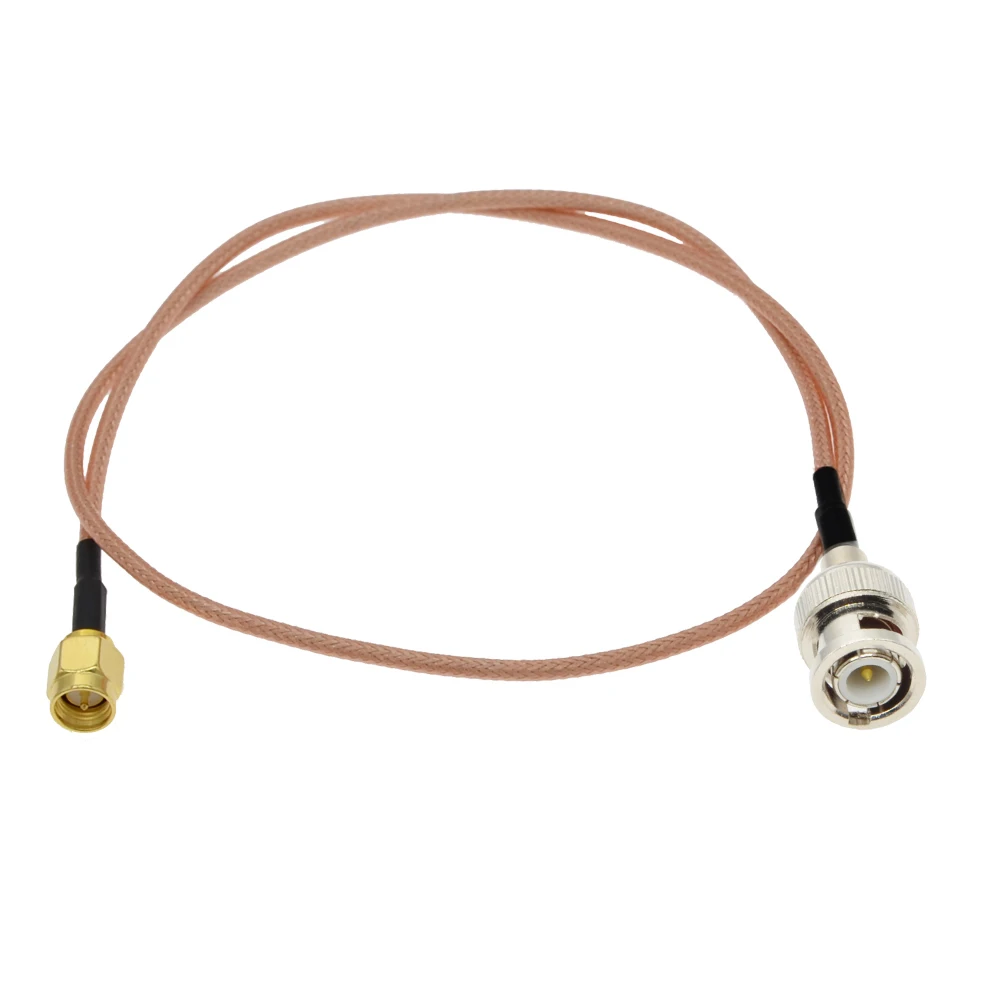 1PCS Провод RF RP-SMA Male на BNC Plug RG316 Pigtail 50 Ом продление коаксиального кабеля для системы видеонаблюдения CCTV Camera DVR Coaxial Jumper