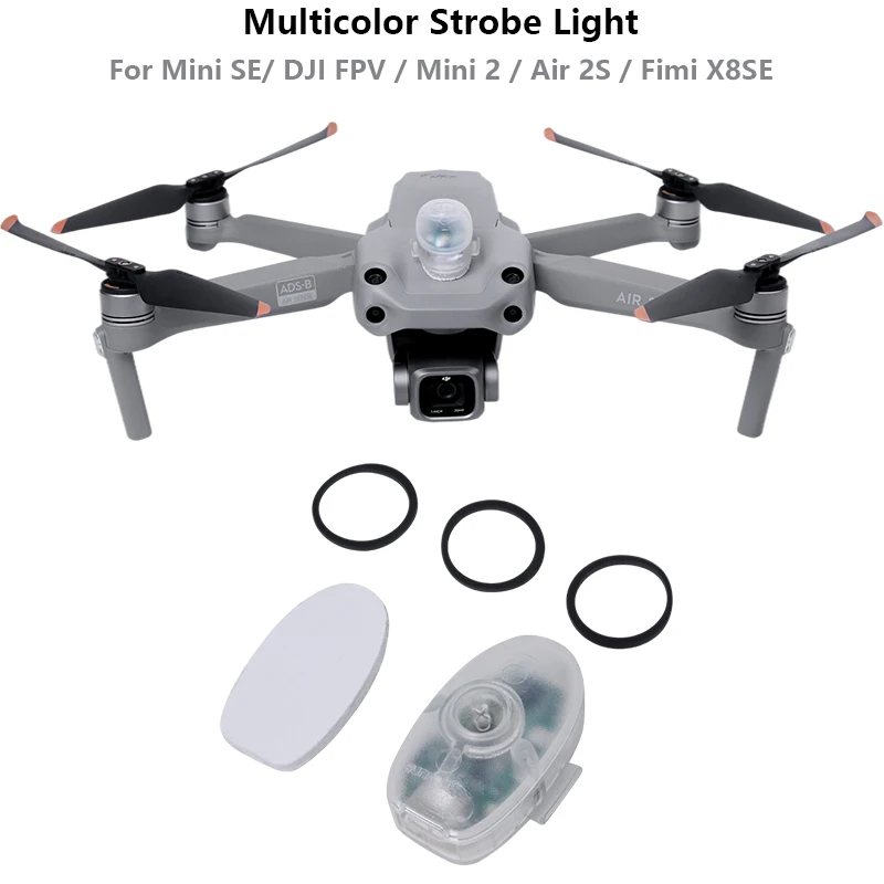 

Drone Strobe Lights, Anti-Collision Lighting, RGB LED Lights for DJI Mini 2/Air 2S//mavic Pro/Mavic Mini/FPV/fimi x8 mini Drone