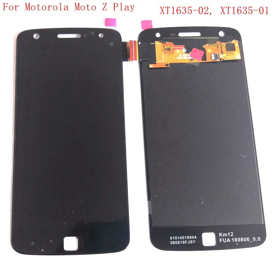 

Для Motorola moto Z play XT1635-02 XT1635-01 ЖК-экран дигитайзер Сенсорное стекло Полный комплект moto z play lcd
