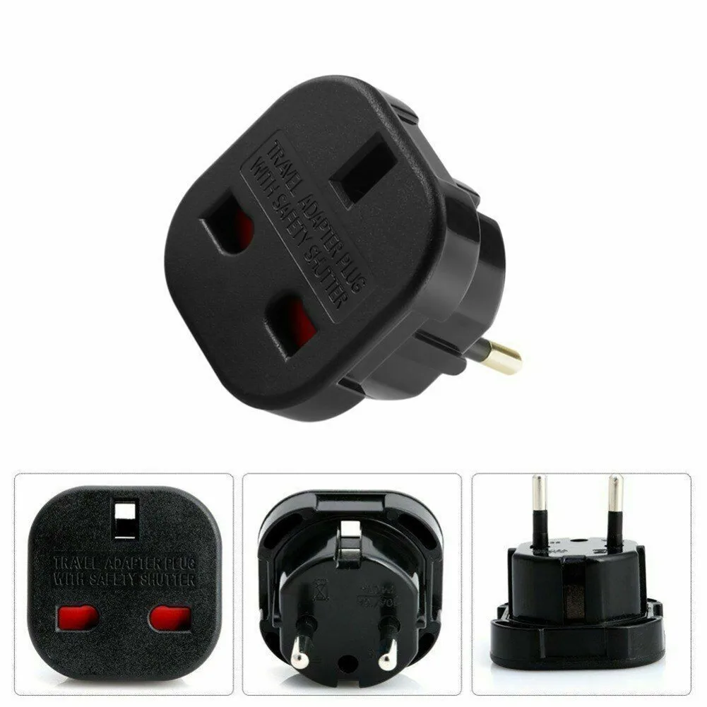 

1/5/10pcs UK British English To EU Euro Europe Travel Adaptor Plug 2 Pin Adapter UK To EU Adaptor Plug Universal Travel Adapter