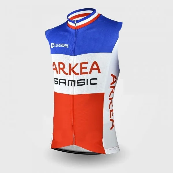 

2020 ARKEA SAMSIC TEAM France Champion Summer Sleeveless Cycling Vest Mtb Clothing Bicycle Maillot Ciclismo Bike Clothes