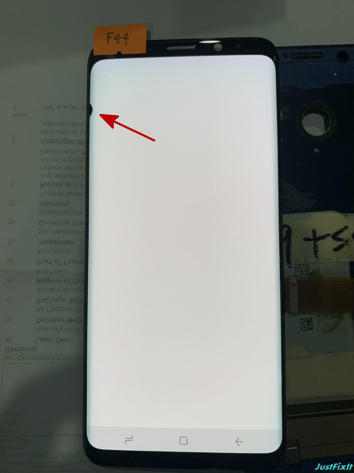 F44 Супер AMOLED для samsung Galaxy S9 Plus G965F G965U S9plus ЖК-дисплей сенсорный экран дигитайзер дефект черное пятно - Цвет: F44