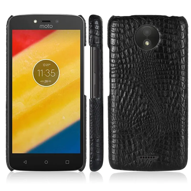 Чехол для Motorola MOTO C Plus жесткий чехол из искусственной кожи телефона Moto