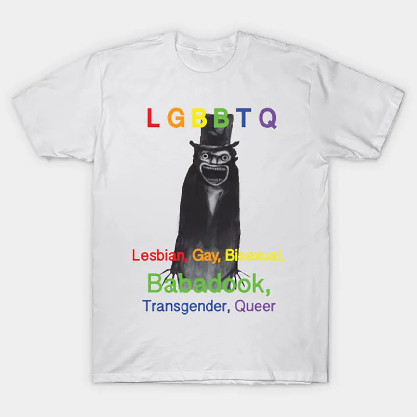 Футболка Babadook топ продаж 2017 популярная футболка babadook flag rainbow ЛГБТ гей-Прайд icon pop