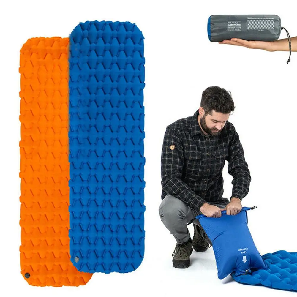 Спальный коврик с подушкой водонепроницаемый наружный матрац воздушный мешок