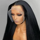 Yaki, парик из прямых волос для женщин, натуральные волосы, курчавые прямые длинные афро волосы, парик из термостойкого волокна
