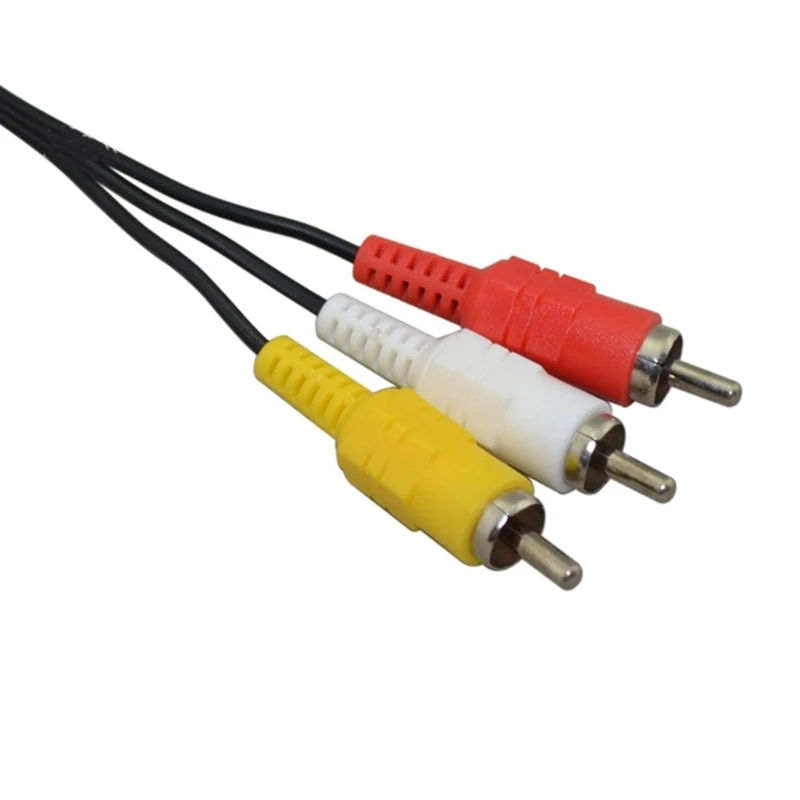 

High Quality 1.8m/6Feet RGB Scart To 3 RCA Video Cable For NES For FC