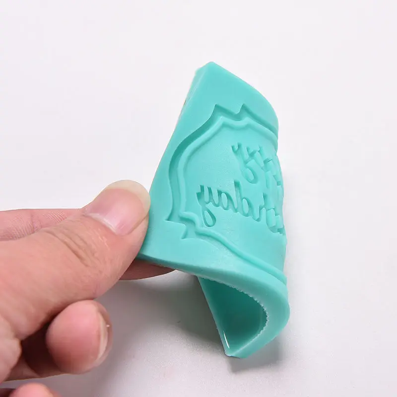 Силиконовая форма для украшения торта с надписью Happy Birthday помадки шоколада