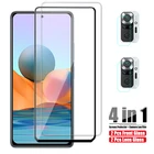 Защитное стекло для экрана и камеры Xiaomi Redmi Note 10 Pro Max, стекло для Xiaomi Redmi Note 10 S, защитная пленка