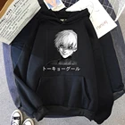 Токийский Гуль канеки Кен печатная графика мужские толстовки Harajuku аниме кавайные большие модные уличные топы с капюшоном пуловеры