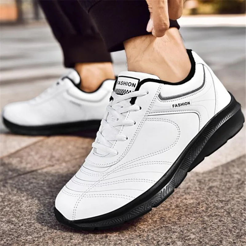 

Size 39-48 2020 Winter Men Shoes Lace-Up Men Fashion Shoes Microfiber Leather Casual Shoes Brand Men Sneakers Zapatos De Hombre