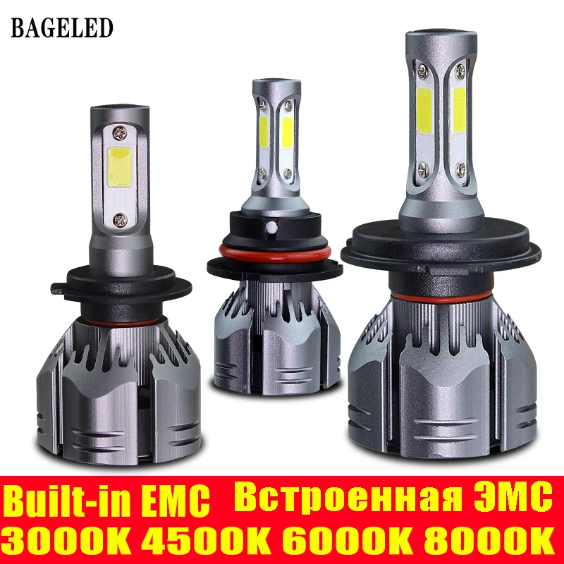 Светодиодные Автомобильные фары H7 LED H4 светодиодный H1 H11 H3 H13 H27 880 9006 9007 H16 PSX24 9005