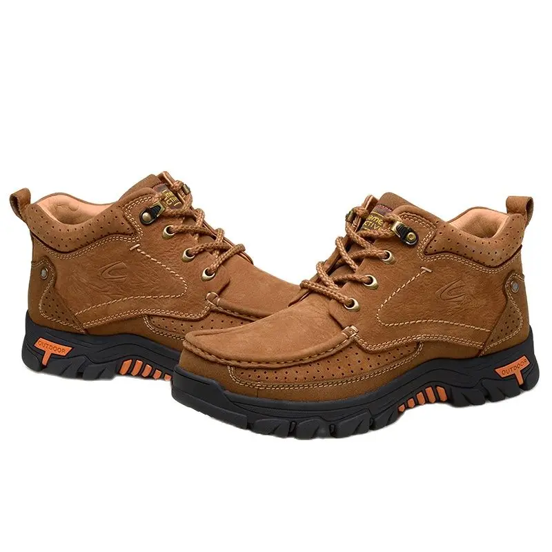 Мужские походные ботинки Camel Active натуральная кожа Тактические Водонепроницаемые