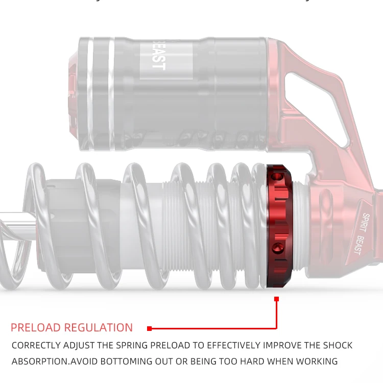 Задний амортизатор SPIRIT BEAST модифицированный регулируемый гидравлический
