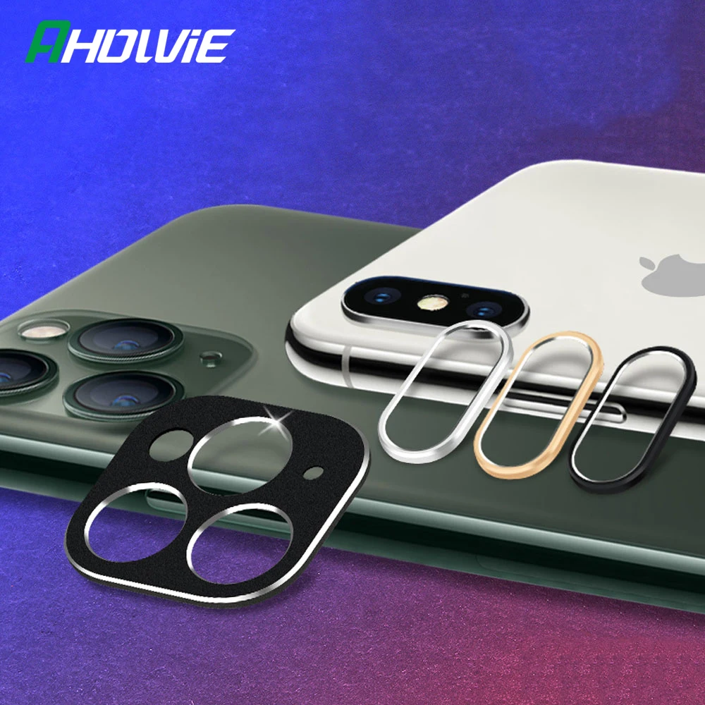 Защита для камеры iPhone 11 Pro Max X XR XS 7 8 6 6S Plus защитный круглый корпус металлическая