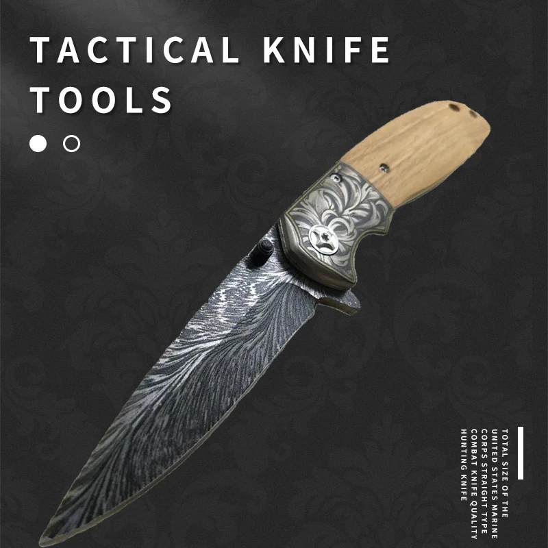 

8,6 дюймов дамасский тактический нож 58HRC Сталь 7Cr15 лезвие складной карманный тактический нож для выживания кемпинга EDC инструменты тактическ...