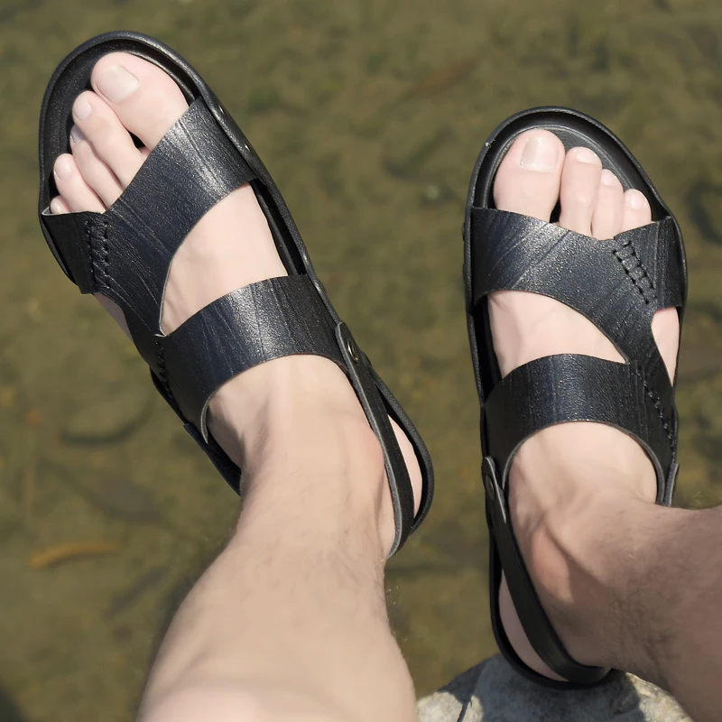 

Мужские рабочие сандалии, мужские сандалии, кожаные уличные мужские сандалии, летние сандалии, мужские сандалии, повседневные сандалии