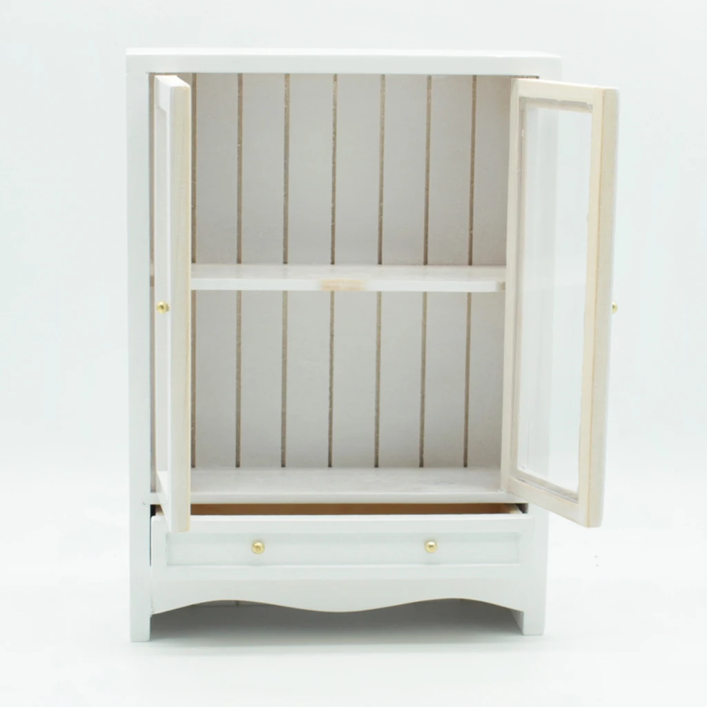 Мебель для кукольного домика мини витрина шкаф полка книжные Чехлы 1:12