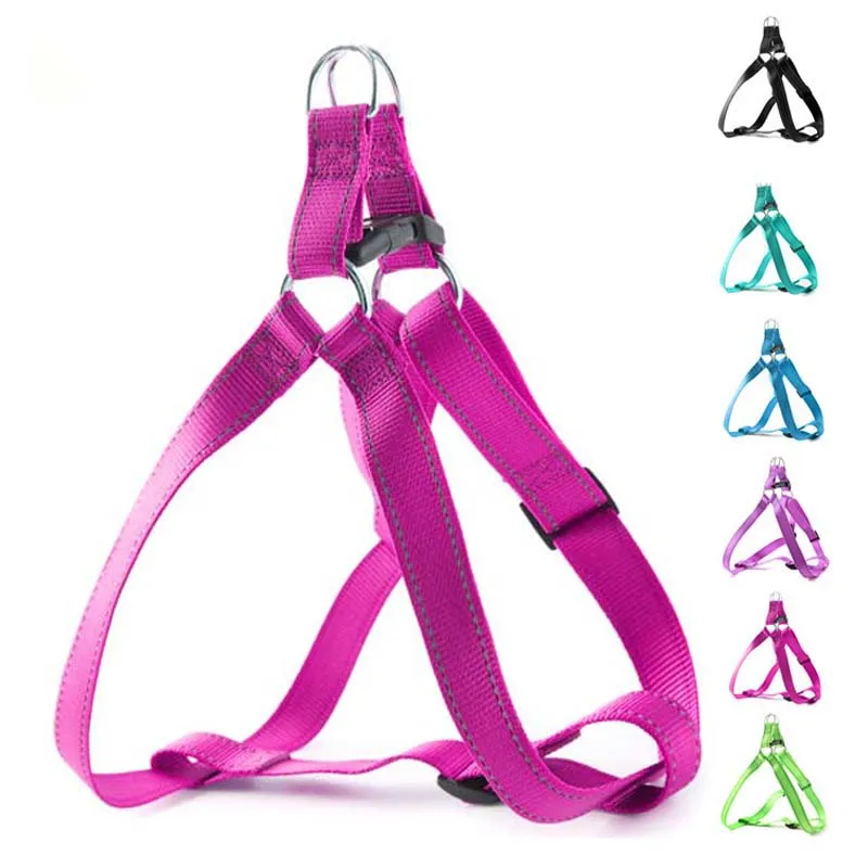 Светоотражающая нейлоновая шлейка для собак и кошек жилет маленьких средних