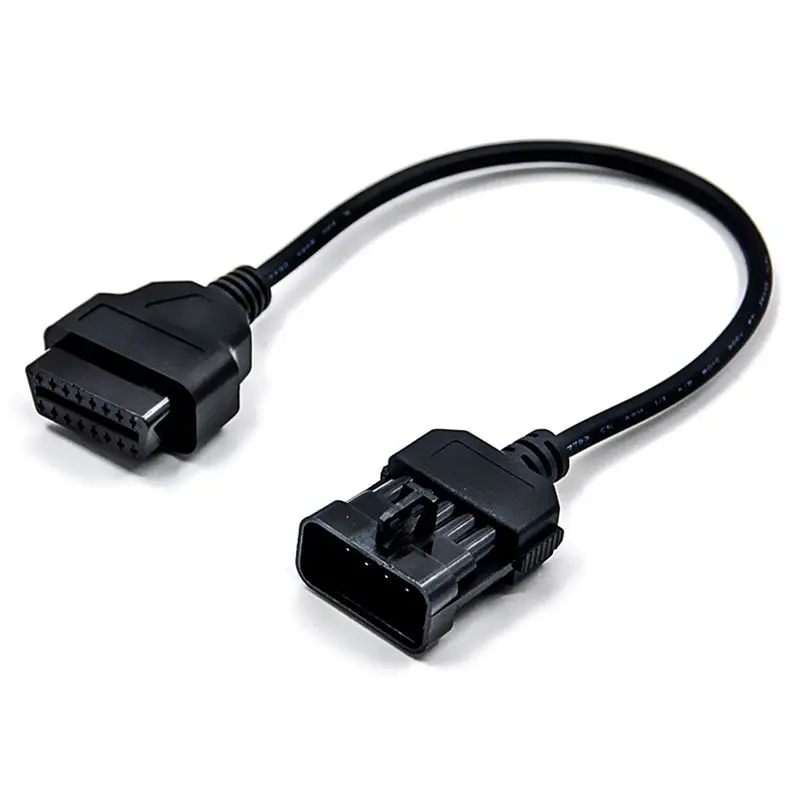 10Pin до 16Pin OBD2 Автомобильная диагностика расширения инструмент Соединительный