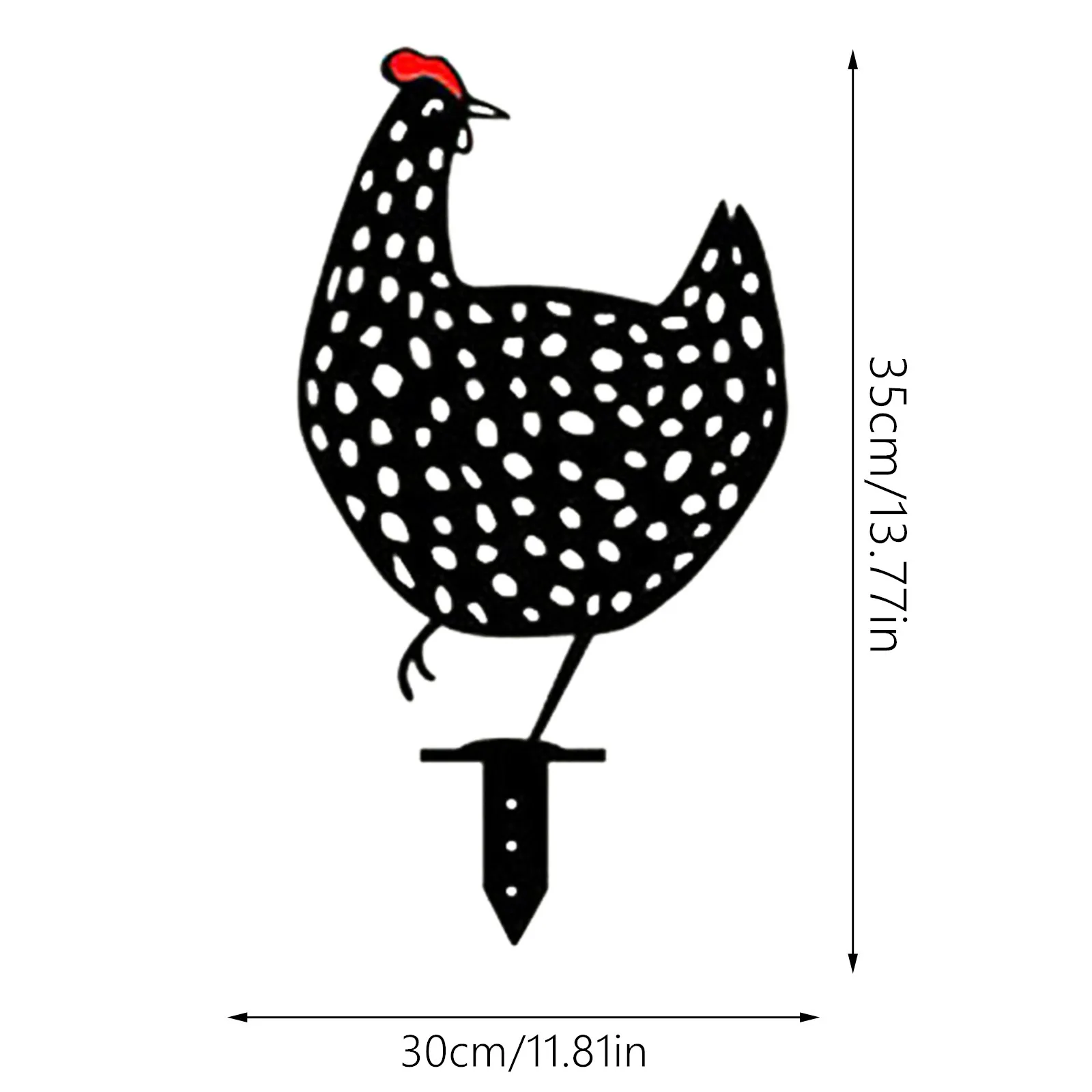 

DIY Outdoor Garden Backyard Lawn Stakes for Chicken Yard Art Metal Hen Yard Decor 2021 Easter Decoration Gardening ornaments