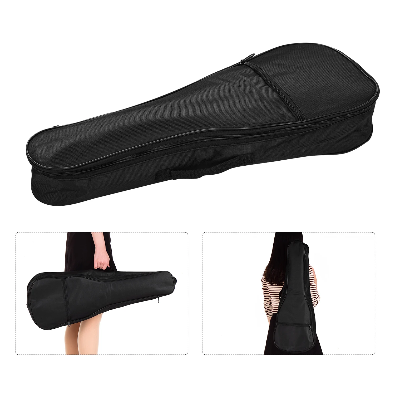 26 Inch Tenor Ukulele Bag Ukelele Uke Backpack Case 5mm Padding with Adjustable Shoulder Straps Carry Handle Black | Спорт и
