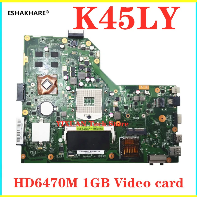 Материнская плата K54LY подходит для ASUS K54L K54HR X54H X54HR материнская ноутбука HM65 HD6470M 1