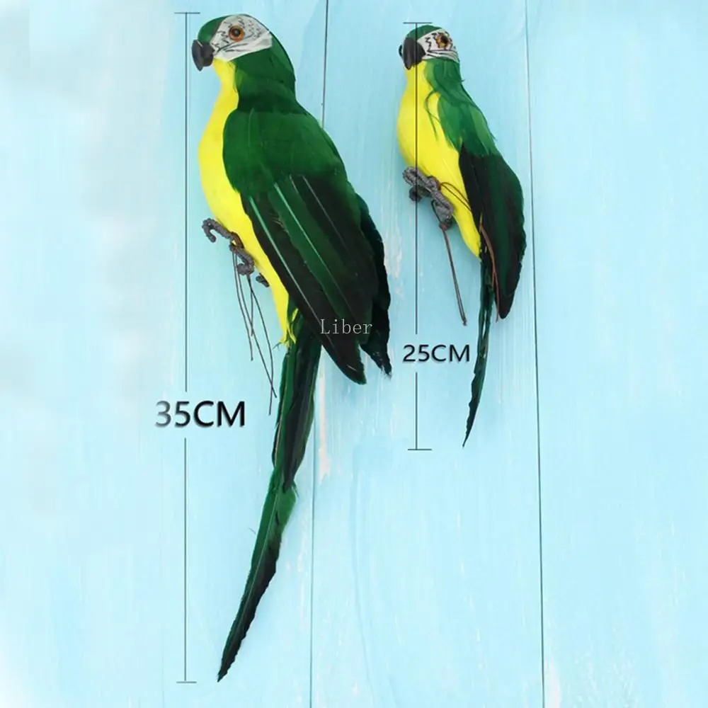 Искусственные фигурки попугая реалистичные Пернатые птицы садовые украшения