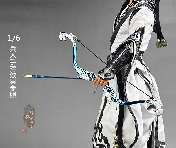 

1/6 Bow + Arrow Model Set Can't shoot arrows Ancient Weapon Model Soldier Scene Accessories Weapon Accessories