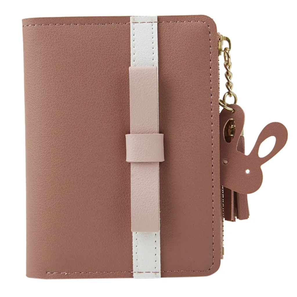 Модный кошелек для монет женские кошельки карамельных цветов женский короткий