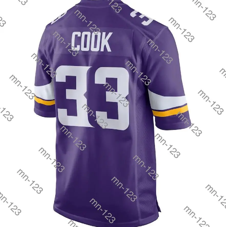 

Вышитая Американская футболка Dalvin Cook, мужская, женская, детская, Молодежная, фиолетовая, Миннесота, Футбольная Футболка