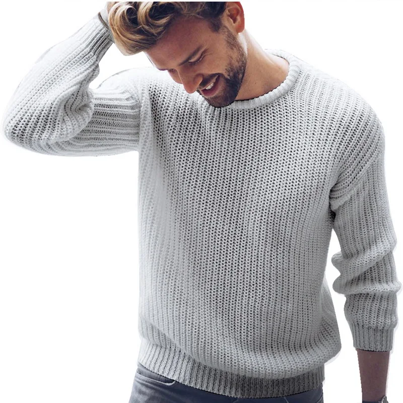 Laamei 2020 новый осенне зимний хлопковый свитер мужской пуловер Повседневный