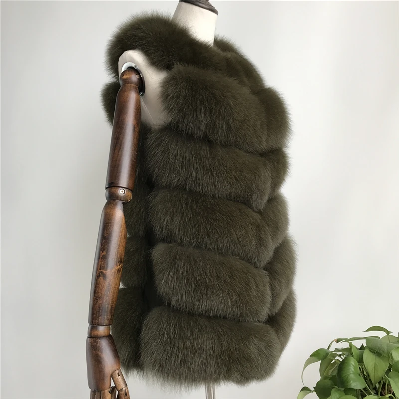 MAOMAOFUR жилет из натурального меха женский жилет из натурального Лисьего меха без рукавов Женская куртка Верхняя одежда весенний жилет из натурального Лисьего меха для девочек